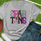 Spartans faux appliqué words-DTF