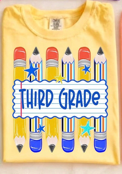 Third Grade Pencils- DTF&UV