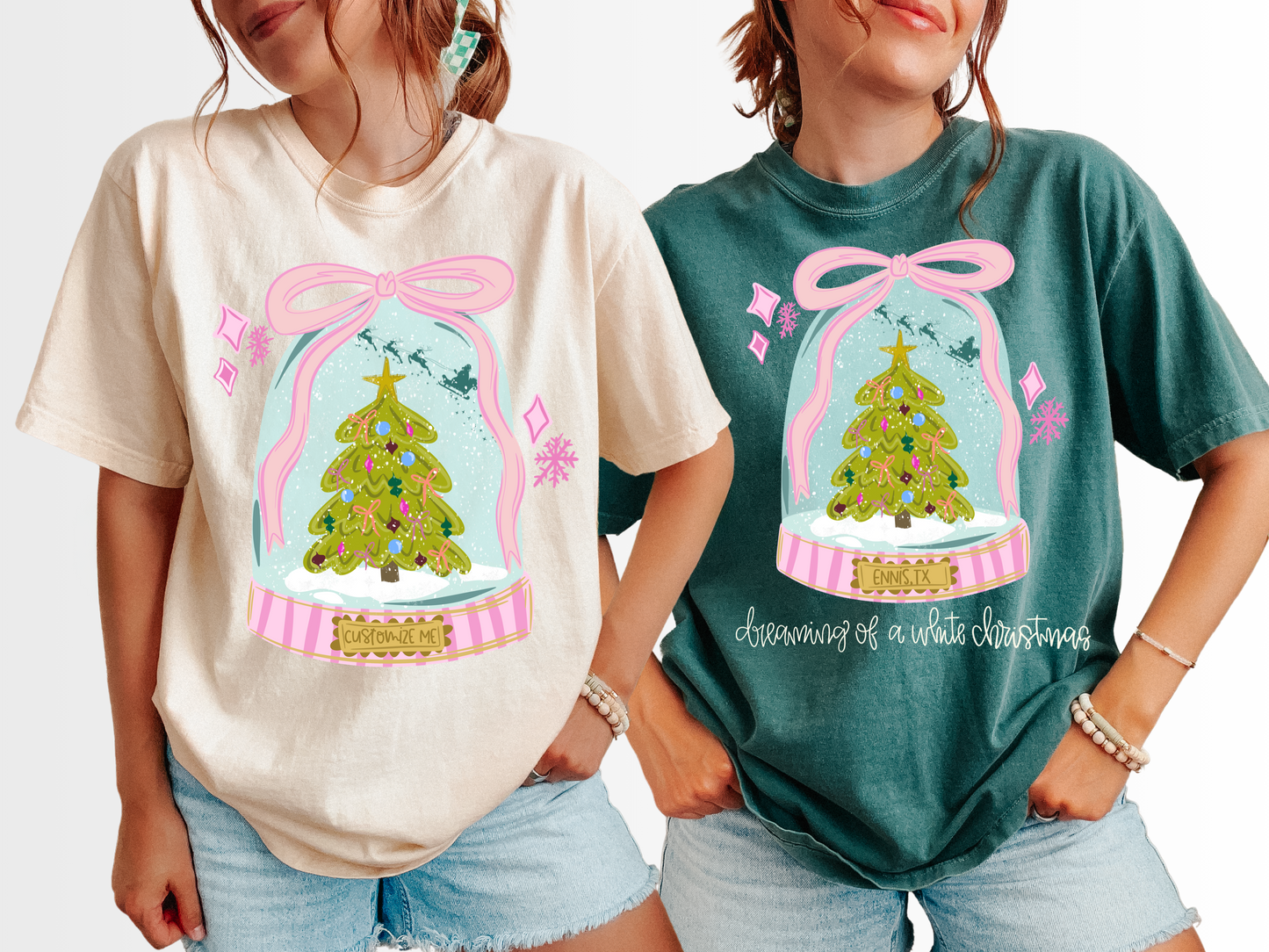 Custom Snowglobe-Add Any word(s) or keep it blank-DTF&UV