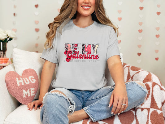 Be My Galentine Half Leopard DTF