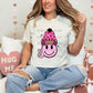 Vibes Pink Heart Beanie DTF