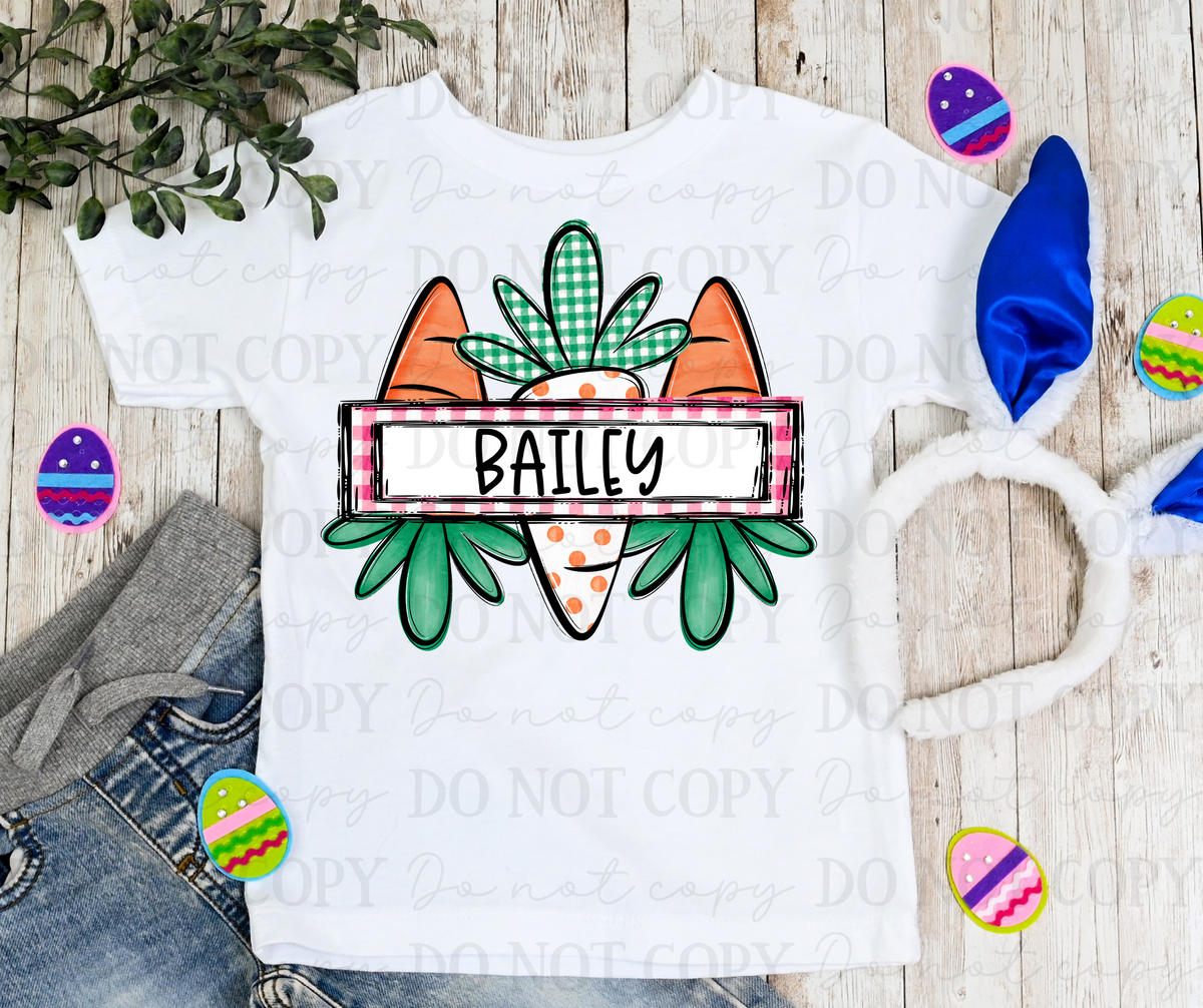Easter Carrot Custom(ANY name)-DTF