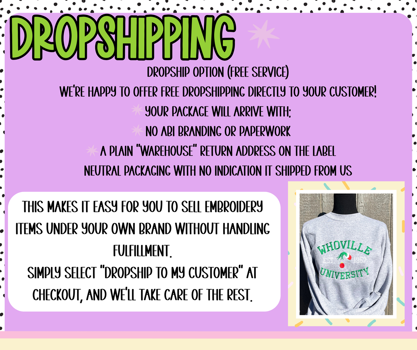 Whoville University Embroidered Sweatshirt