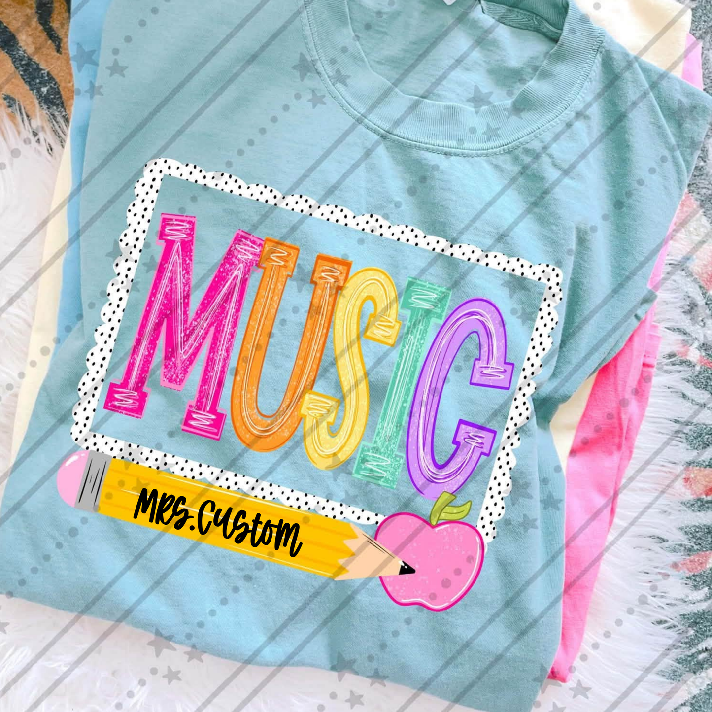 Music (Back to school Dot CUSTOM) -DTF&UV