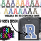 Custom Prepster Single Letter: ANY NAME- DTF or UV