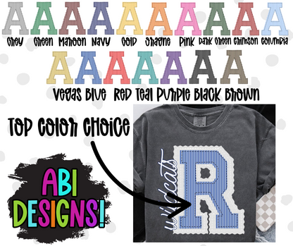 Custom Prepster Single Letter: ANY NAME- DTF or UV