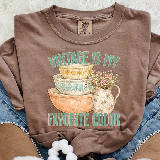 VINTAGE IS MY FAVORITE COLOR- DTF&UV