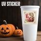 VINTAGE SANTA POSTAGE STAMP -UV Stickers