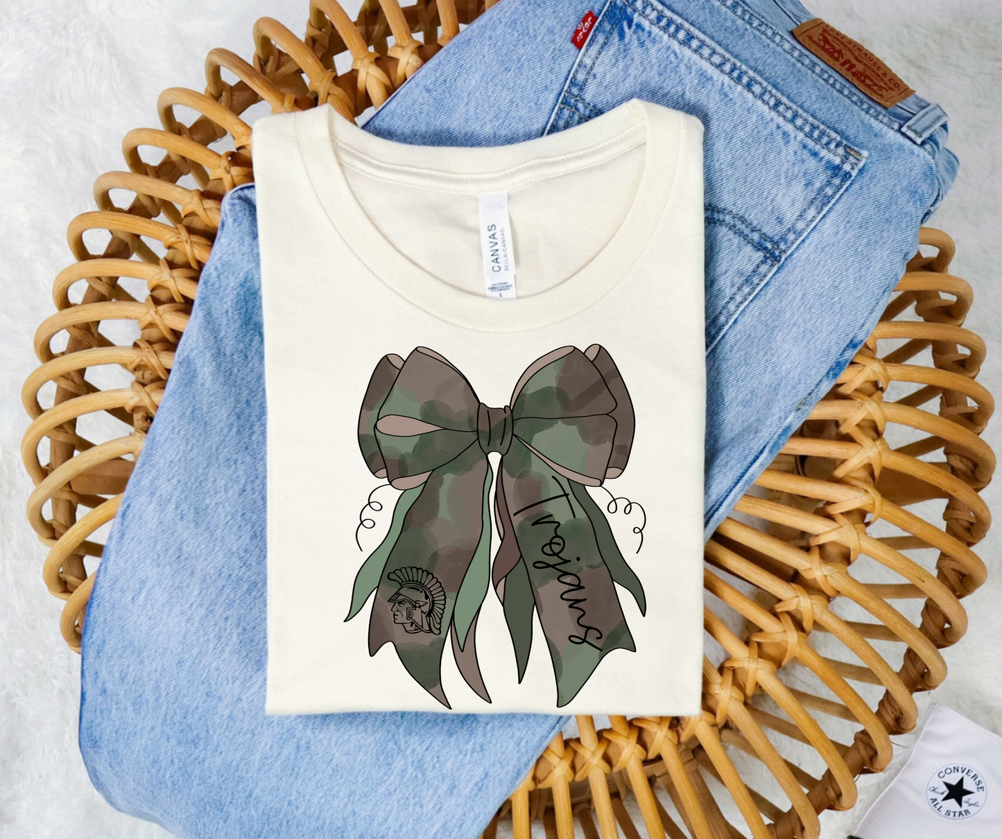 Mascot on Camo bow (Dropdown)-DTF&UV