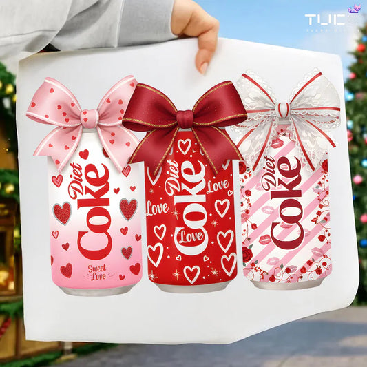 Diet Coke with bows-DTF