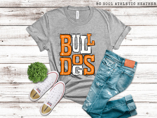 Bulldogs Orange and White - DTF