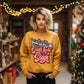 Sleigh girl sleigh glitter reindeer-DTF