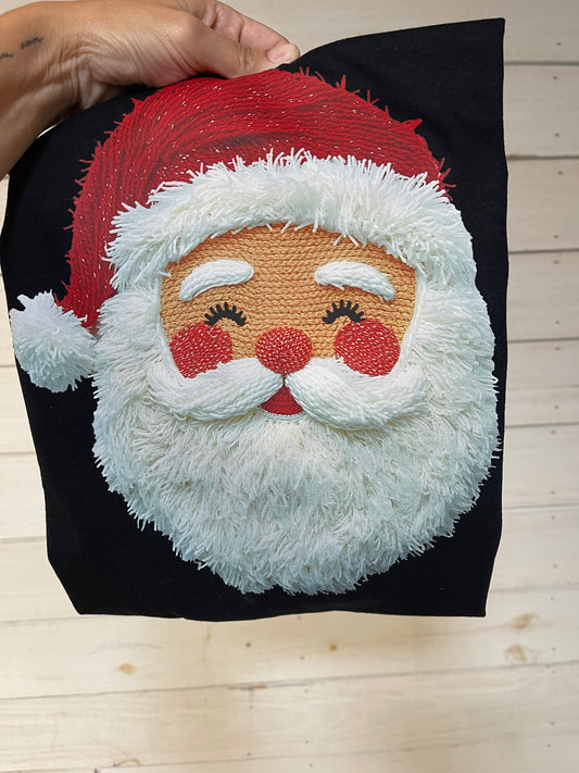 Realistic Yarn Santa Head-DTF&UV