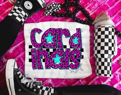 Pink Leopard Neon Mascots (dropdown)-DTF&UV