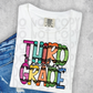 Third Grade teacher crayons-DTF