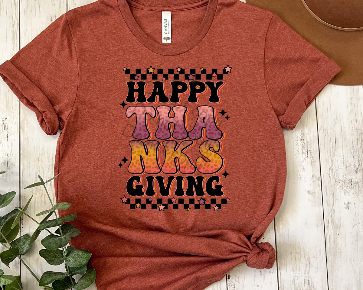 Happy thanksgiving retro-DTF