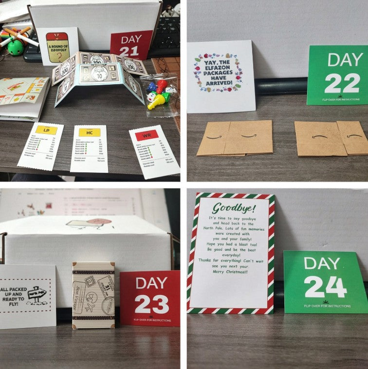 12 or 24 Days Elf Activity Kit
