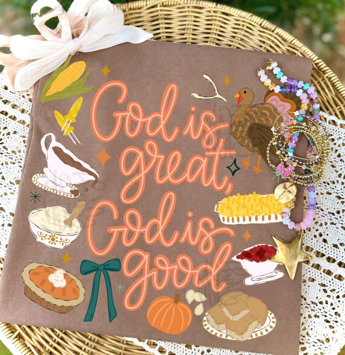 God is great God is good-DTF