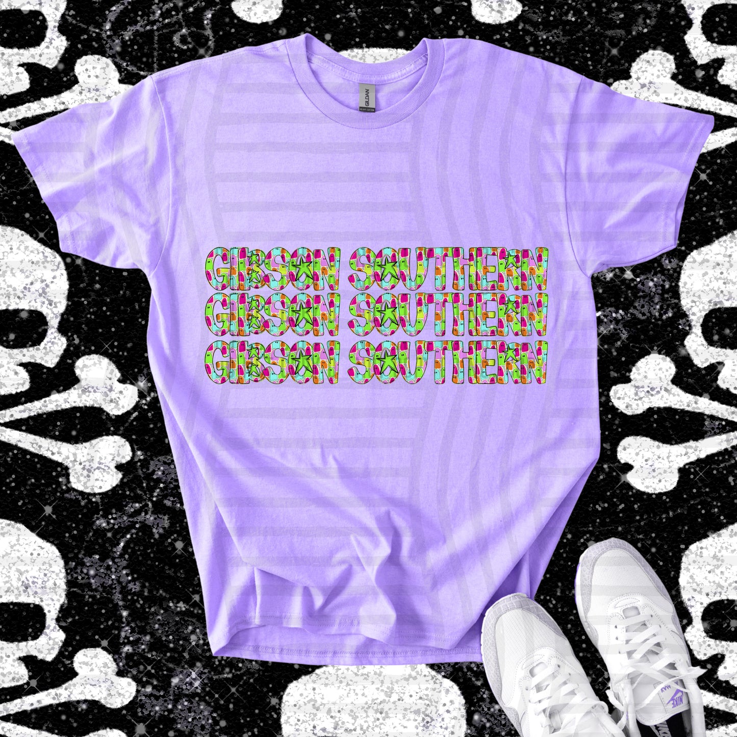 Ghosty Girl  CUSTOM: (ANY NAME, ANY MASCOT)-DTF&UV
