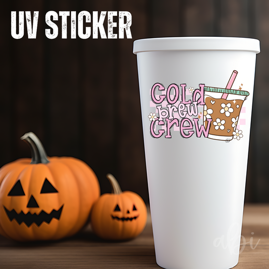 COLD BREW CREW -UV Stickers