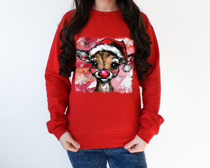 Red nosed Reindeer-DTF&UV
