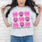 Leopards Coquette Checkered Faux Embroidery - DTF