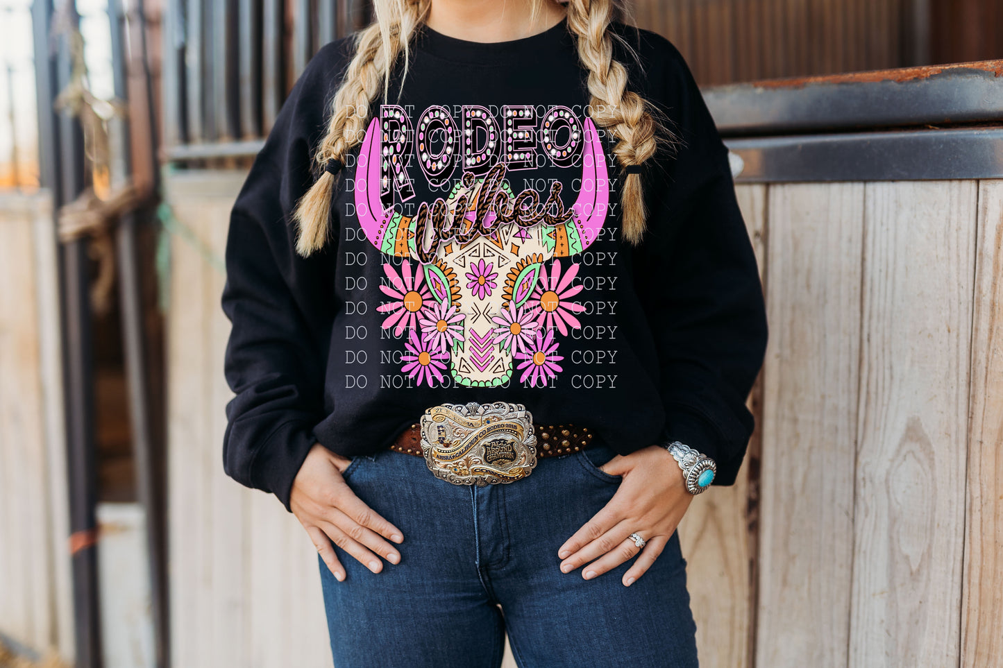 Rodeo Vibes Pink Floral - DTF