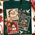 Vintage Christmas Stamps- DTF