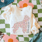 Floral Dog(ALL IN DROPDOWN)-dtf