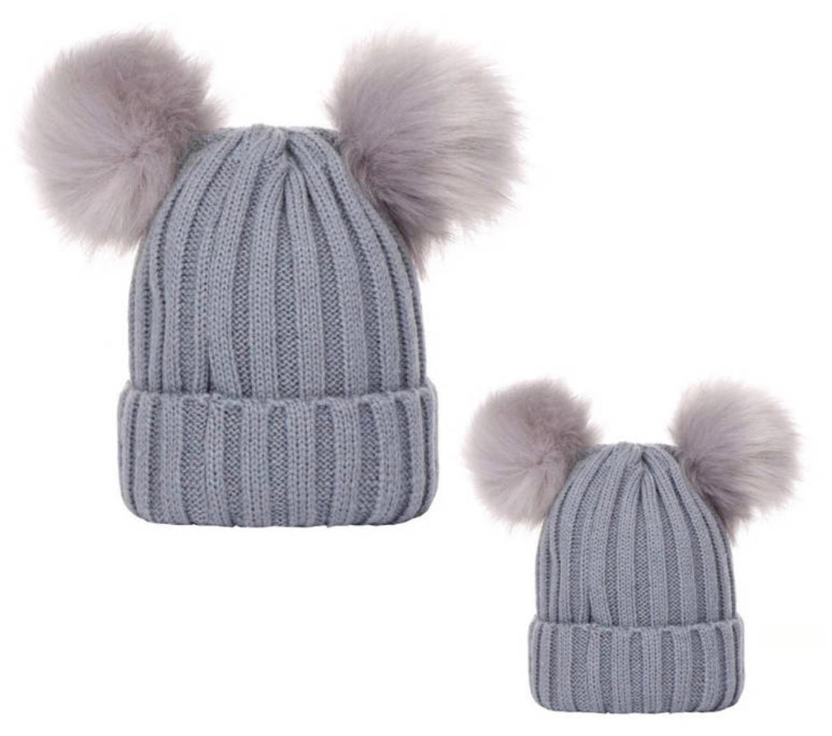 Double Pom Embroidered Beanie-Pre Order