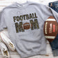 Gold leopard sequin Football mom-DTF