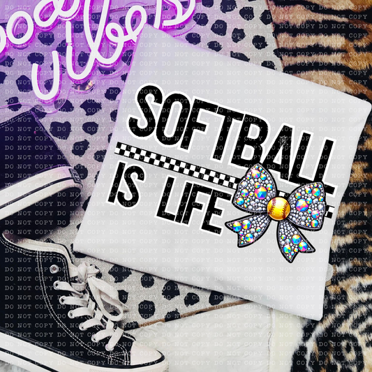 Softball is life-DTF