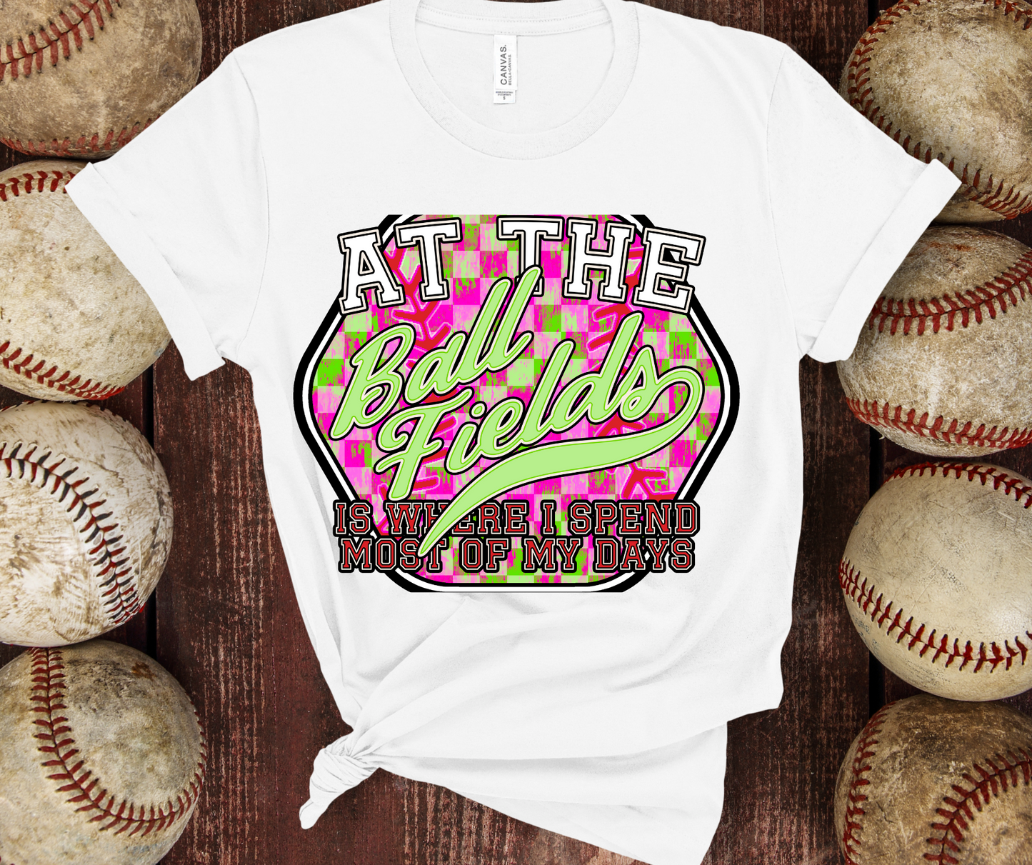 At the Ball Fields GREEN - DTF