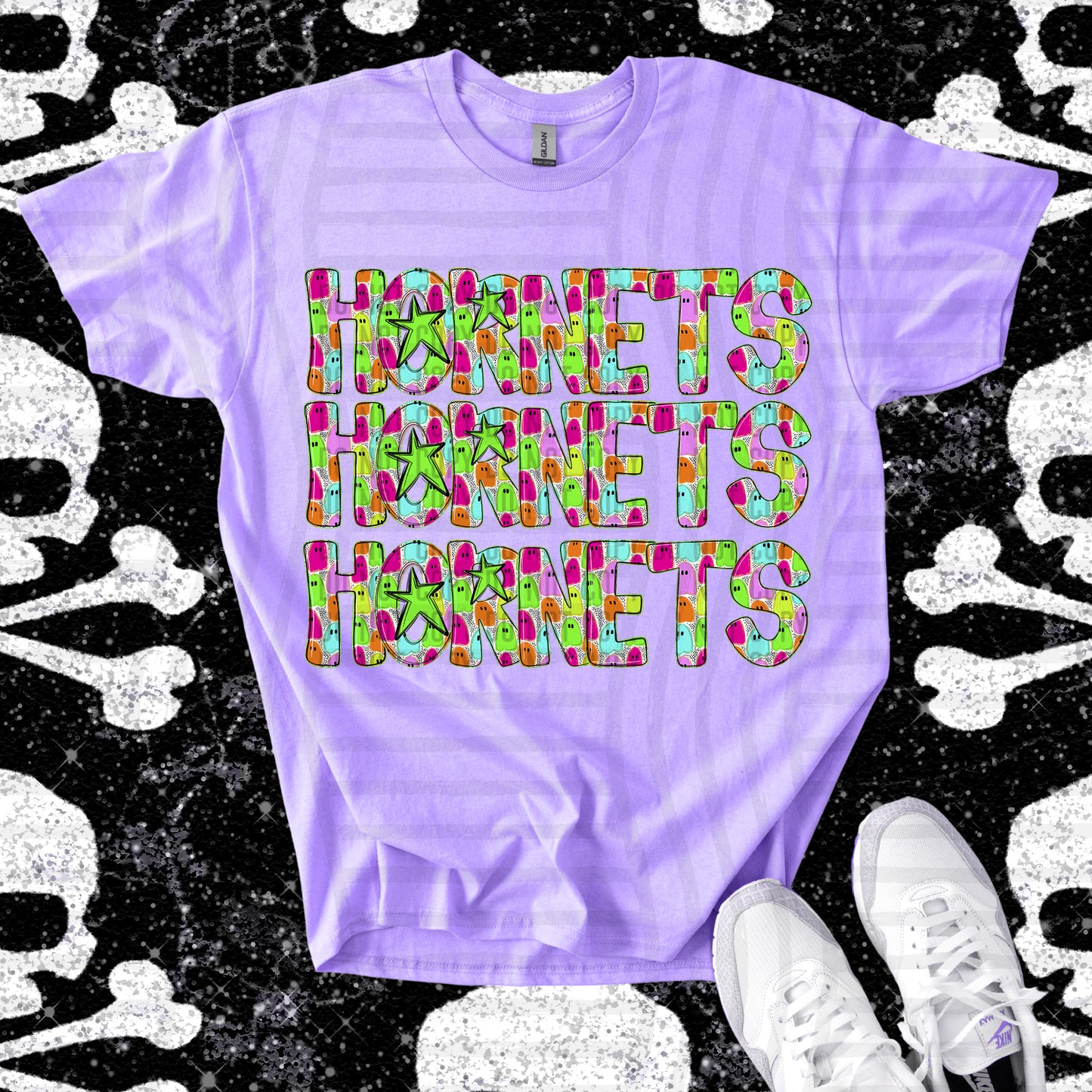 Ghosty Girl  CUSTOM: (ANY NAME, ANY MASCOT)-DTF&UV
