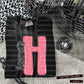 Pink Glitter Leopard Initial or word-CUSTOM: (ANY NAME, ANY MASCOT)-DTF&UV