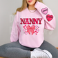 Custom valentine with option of hearts on sleeve-DTF