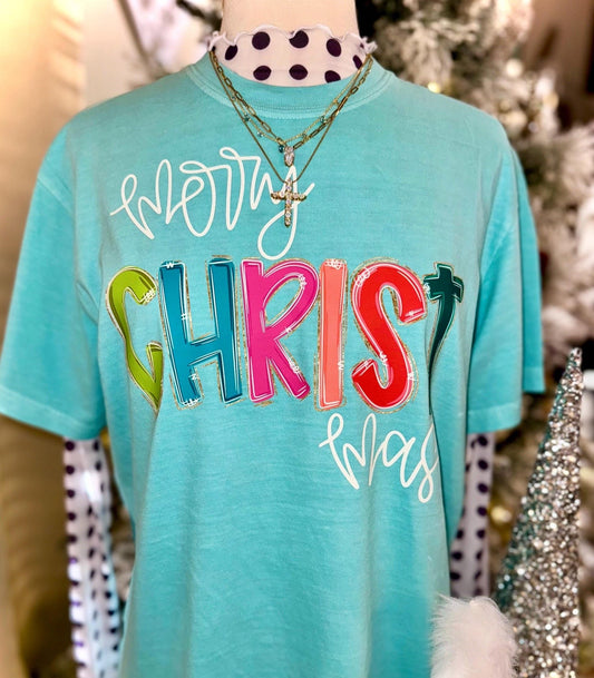 Merry Christ mas Multi colored- DTF DEAL