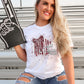 Maroon and White Helmet splatter-DTF & UV