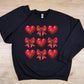 Red bows and hearts-DTF