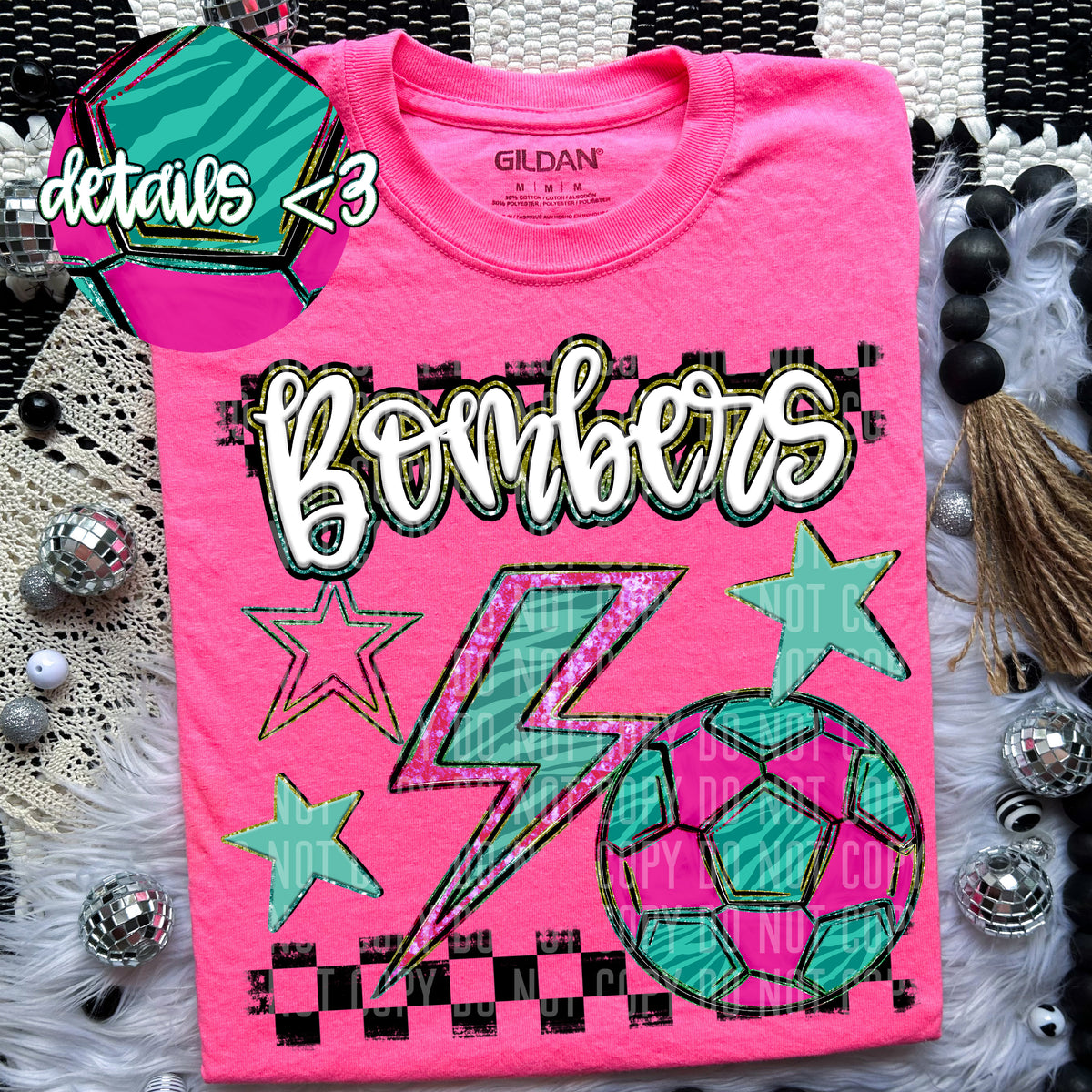 Soccer Bolt Mascots(Dropdown)-DTF