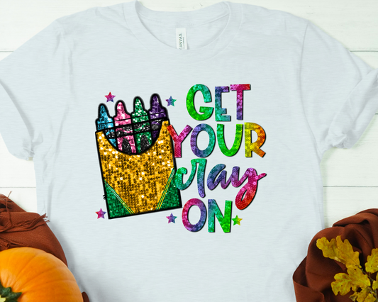 Get your cray on sequin-DTF