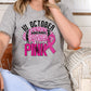 In October we wear pink football-DTF