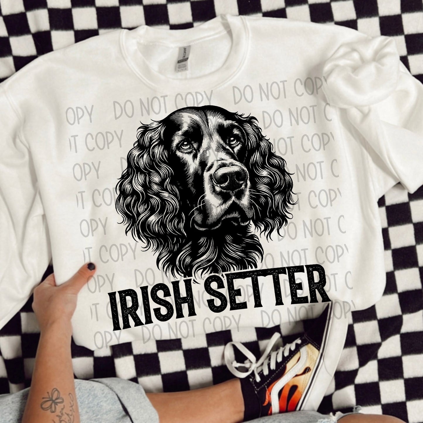 Irish Setter Portrait - DTF