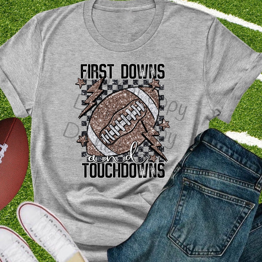 First downs and touchdowns sequin-DTF
