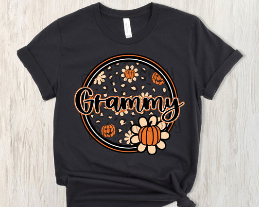 Pumpkin name circle Grammy-DTF