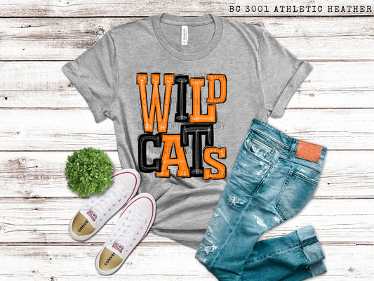 Wildcats Orange and Black - DTF