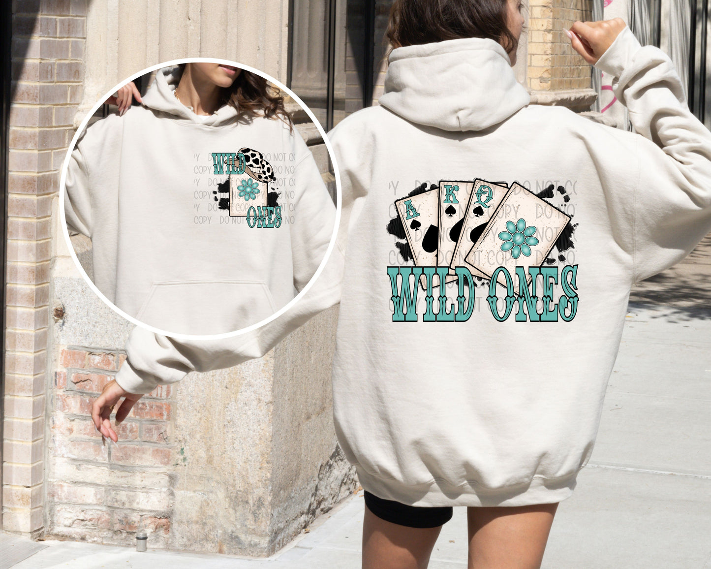 Wild Ones Turquoise FRONT ONLY -DTF