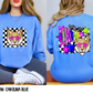 Bright Checkered Mascots (BACK- Dropdown)-DTF&UV