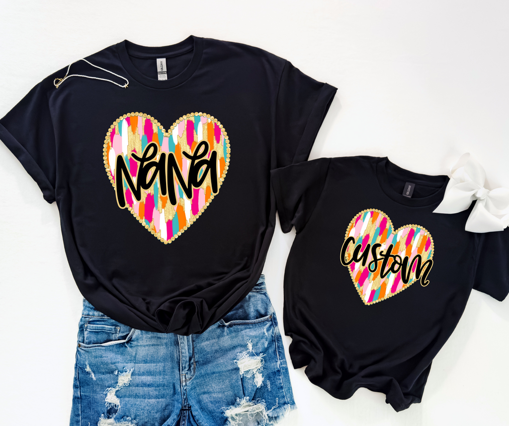 Heart Brush Mothers day: ANY NAME- DTF