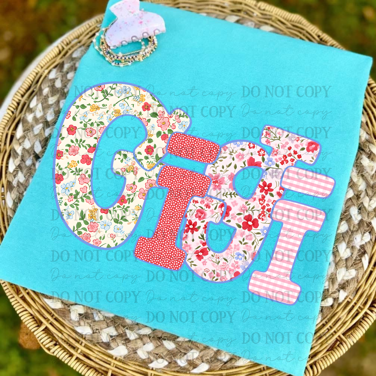 Custom Spring Floral- (Any name) DTF&UV